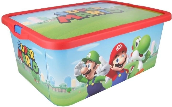 Super Mario tárolódoboz tetővel