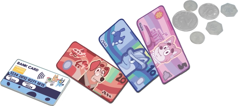 Pénz és bankkártya a csomagban