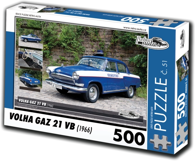 RETRO-AUTÓK Puzzle Volha Gaz 21 VB 1966, 500 darab