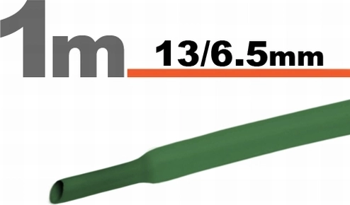 Zöld zsugorcső 13 / 6,5 mm