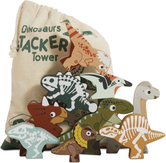 Le Toy Van fa dinoszaurusz figurák – egymásra rakható puzzle
