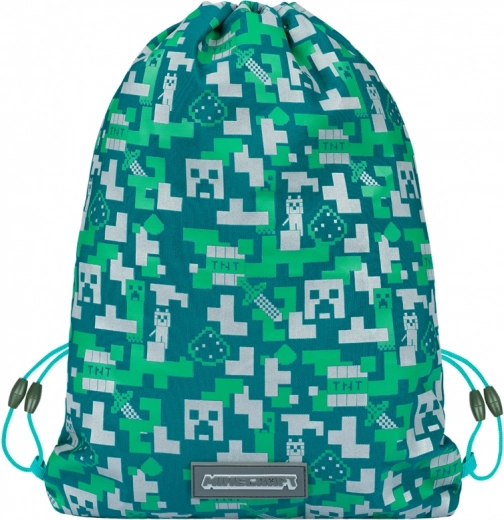 Zsebhátizsák ezüstös Creeperrel a MINECRAFT-ból