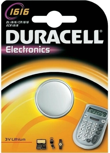 Lítium gombelemes elem 3V 55 mAh DURACELL CR1616