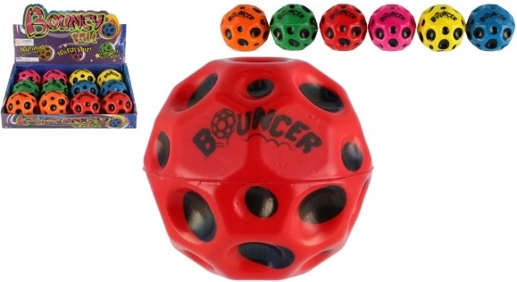 Extrém ugráló hablabda Meteorit 6 cm – 6 szín mix, 12 db dobozban