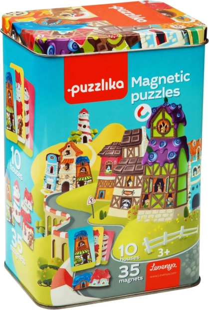 Mágneses játék Házikók gyerekeknek
