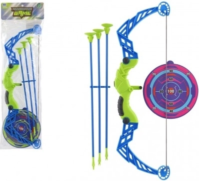 Íj tapadókorongos nyilakkal és céltáblával 57 cm