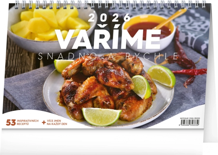 Asztali naptár Főzzünk egyszerűen és gyorsan 2026