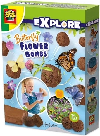 SES virágbombák pillangókkal