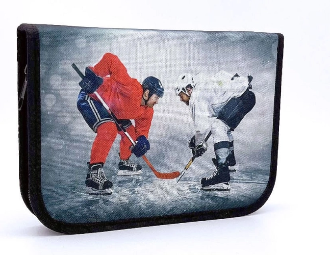 CONCORDE tolltartó jégkorong motívummal, egyszintes két füllel, szürke