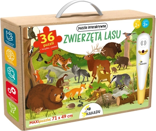 Kakadu beszélő puzzle – erdei állatok