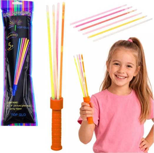 Világító pálca fluoreszkáló rudacskákkal 29 cm