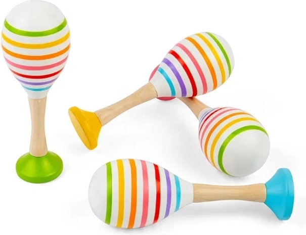 Bigjigs Toys gyermek rumba golyók – 2 darabos készlet