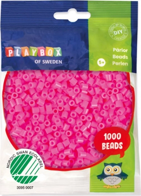 Playbox vasalható gyöngyök rózsaszín 1000 db