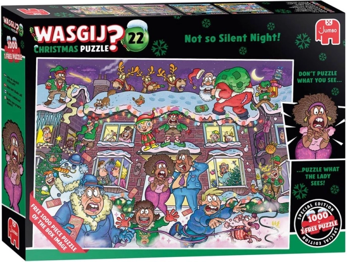JUMBO WASGIJ Christmas 22: Nem egészen csendes éjszaka! puzzle, 2 x 1000 darab