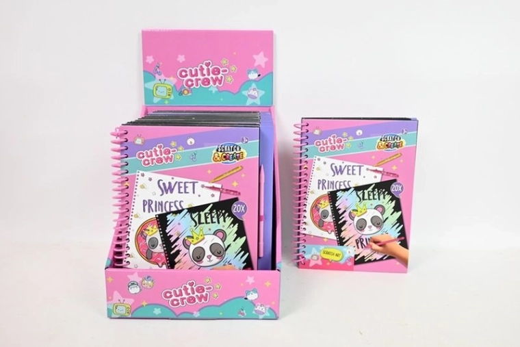 Cutie Crew scratchbook – kreatív kaparós füzet