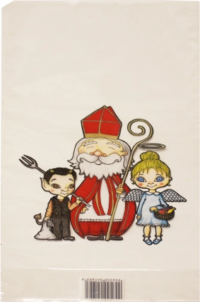 Mikulászsák átlátszó PVC-ből 21 × 40 × 8,5 cm