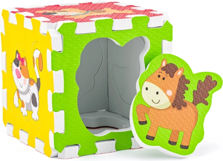 Hab puzzle állatkákkal