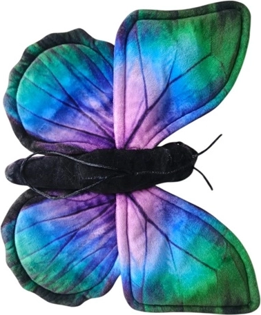 Kék Morpho plüss pillangó 30 cm