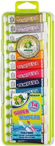 Jolly tempera - 12 szín + ezüst és arany
