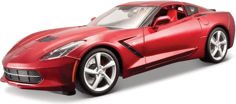 Maisto 2014 Corvette Stingray fém modell, piros, 1:18