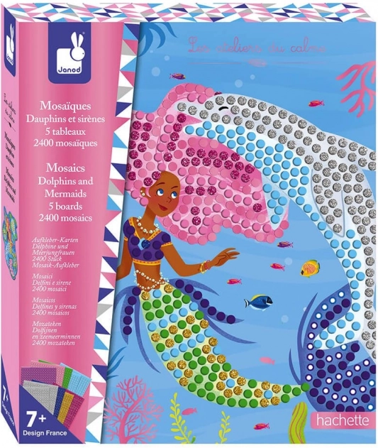 Janod mozaik sellőlányok és delfinek maxi