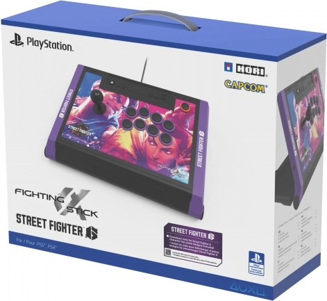 HORI Fighting Stick Alpha Street Fighter 6 arcade vezérlő PS5, PS4 és PC-hez