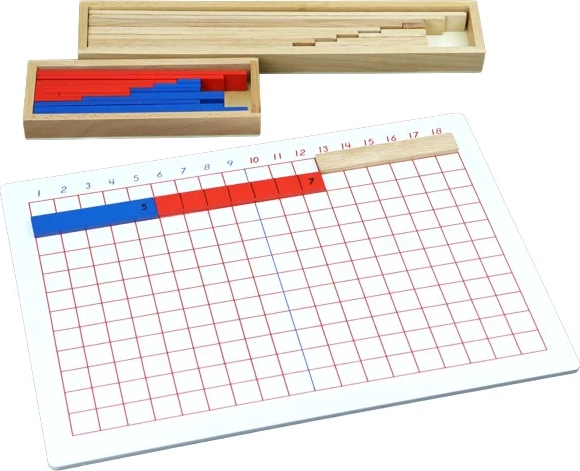 Moyo Montessori kivonási csíkos tábla