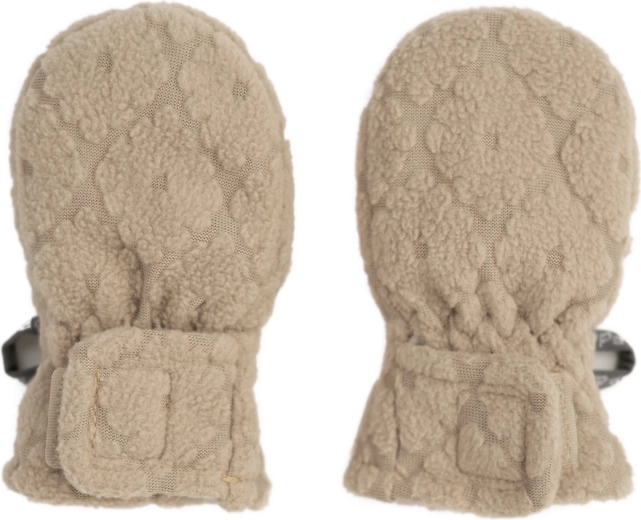 Lodger gyerek hüvelykujj nélküli kesztyű Mittens Folklore Fleece bézs (1–2 év) - 1 db