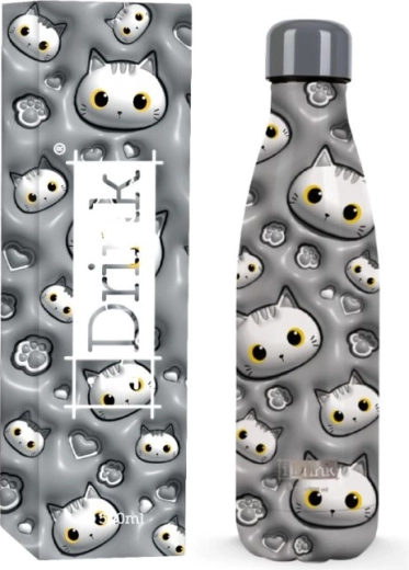 Termosz fehér macskával, 500 ml