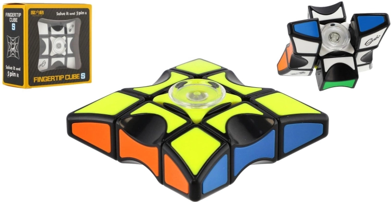 Műanyag spinner kirakó 6 × 6 cm dobozban