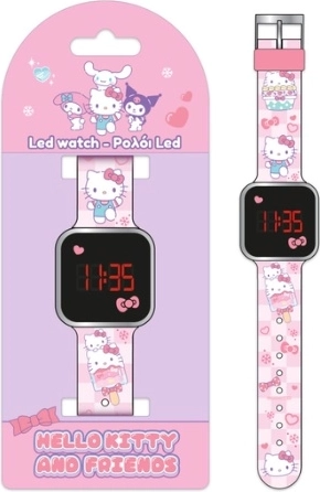 Gyermek digitális LED-karóra Hello Kitty