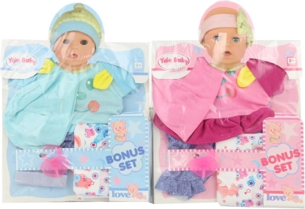 40 cm-es babaruha pelenkával és cumival