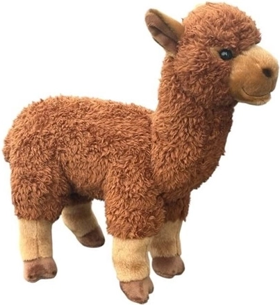 Barna plüss alpaka 28 cm