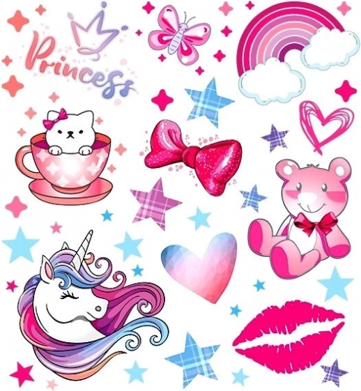 Unicorn textilmatricák, 15 × 21 cm-es ív