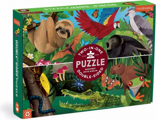 Kétoldalas puzzle Esőerdő