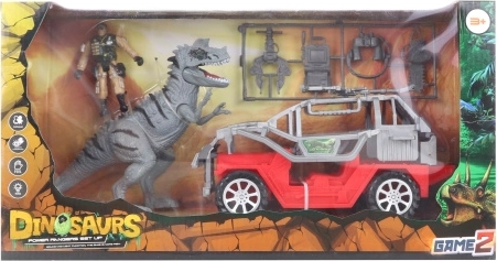 Autó dinoszaurusszal