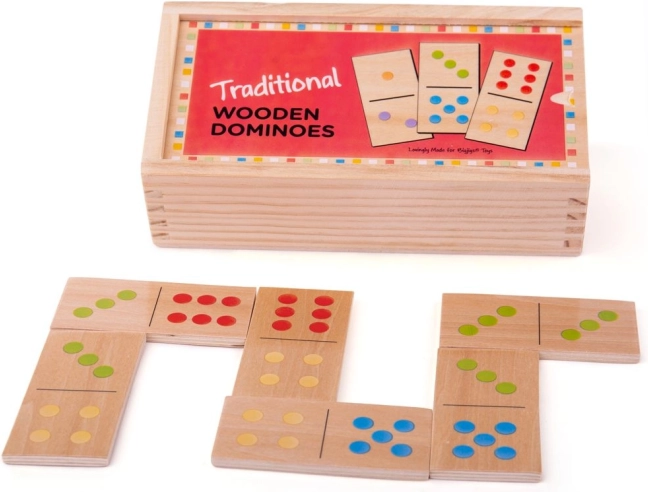 Bigjigs Toys klasszikus fa dominó