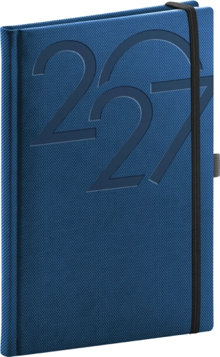 Notique Ajax 2027 heti határidőnapló, kék, 15 × 21 cm