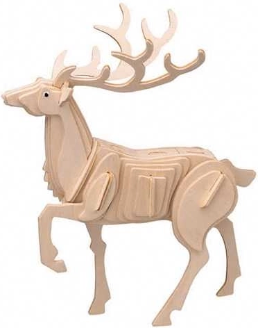 Woodcraft fa 3D puzzle szarvas