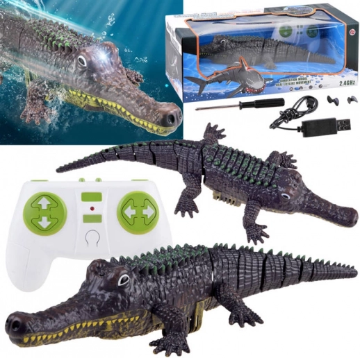 RC távirányítós krokodil 2,4 GHz