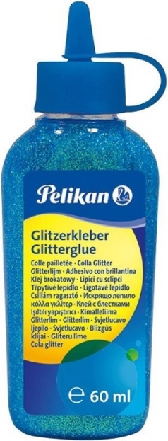 PELIKAN csillámos ragasztó 60 ml, türkiz