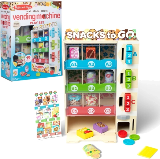 Fa uzsonnaautomata Melissa & Doug Snack to Go – boltos szerepjáték