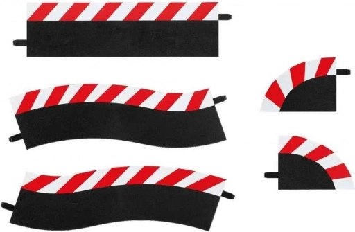 külső szegélyek a pit lane-hez Carrera Evolution/Digital 132/124 autópályákhoz, 5 darabos készlet