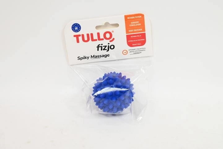 Fizjo rehabilitációs tüskés masszázslabda 5,4 cm kék