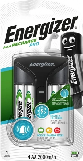 ENERGIZER Pro töltő AA akkumulátorokkal