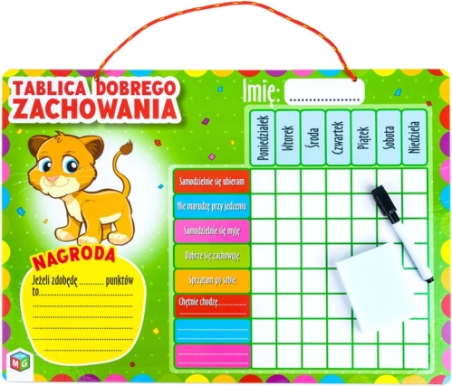 MULTIGRA Jó magatartás táblázata