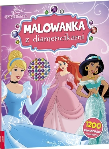 Disney hercegnők – kifestő gyémántos matricákkal