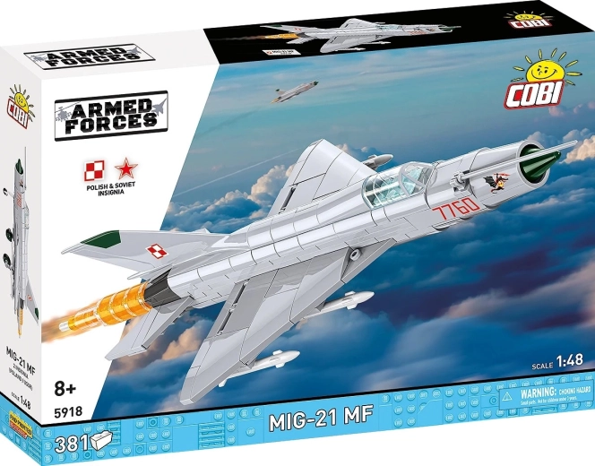 MiG–21 MF repülőgép építőkészlet 1:48 – 381 elem