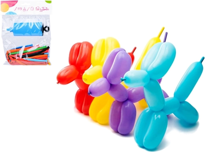 Modellező lufik pumpával, 20 db