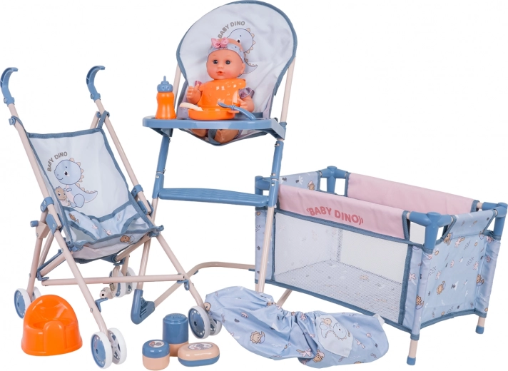 Mega BABY DINO készlet babával és kiegészítőkkel